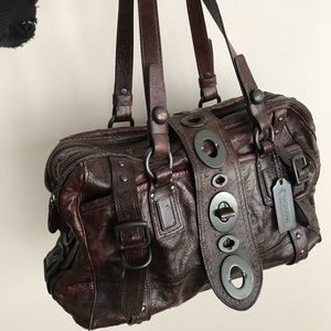 Coach Real Ostrich Legacy Satchel